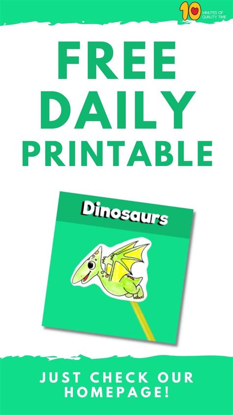 Flying Pterodactyl Straw Craft Free Daily Printable Preschool