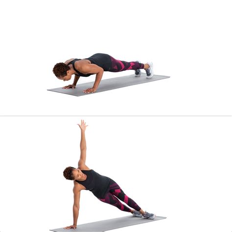 Push Up To Side Plank 10 Minute Core And Abs Workout Popsugar