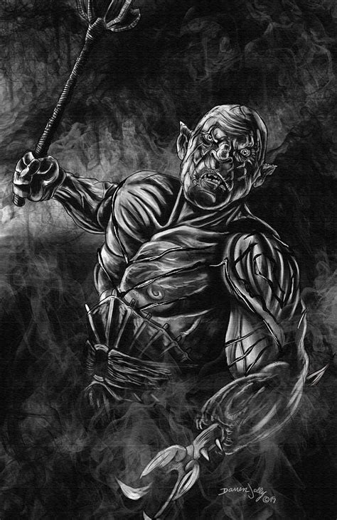 Azog The Defiler Painting By Darren Jolly