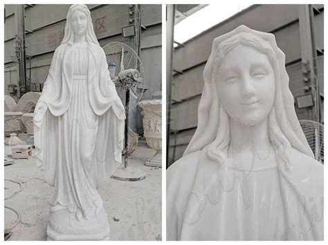 Catholic White Marble Blessed Virgin Mary Statues Suppliers Chs 775
