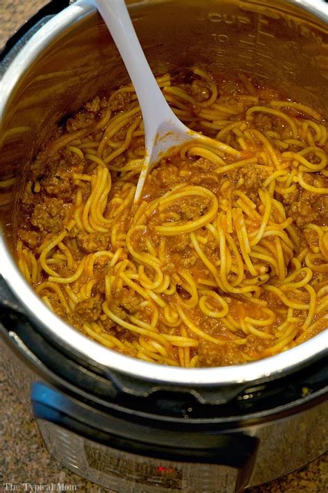 Each of the cheap instant pot recipes in this collection costs under $10 to make! Instant Pot Spaghetti · The Typical Mom