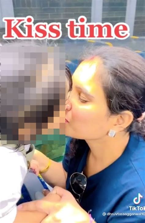 Kissing Daughter On Lips Sydney Mum Slammed After Train Tiktok The