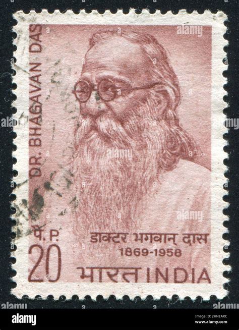 India Circa 1968 Stamp Printed By India Shows Dr Bhagavan Das