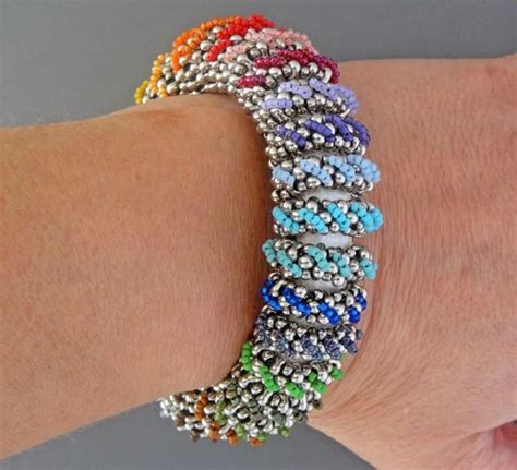 Rainbow Bracelet Instructions Etsy Seed Bead Bracelets Seed Bead