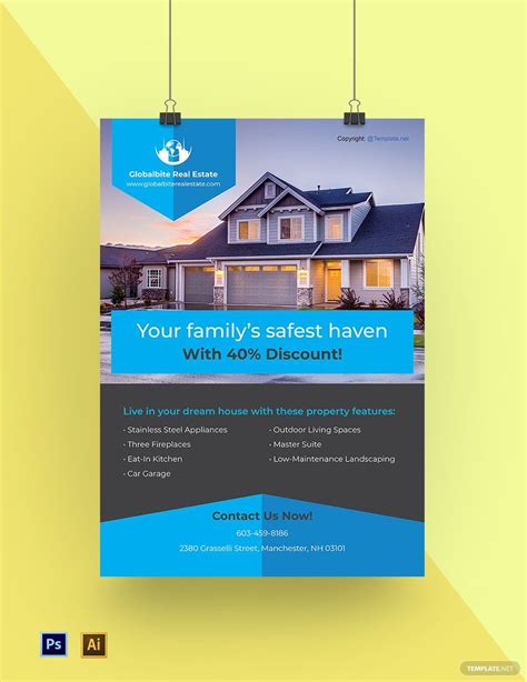 Real Estate Poster Template In Psd Free Download