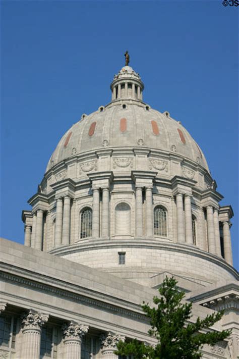 Dome Of Missouri State Capitol Jefferson City Mo