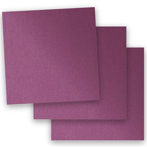 Metallic Purple Punch 12x12 Square Paper 105c Cardstock 100 Pk