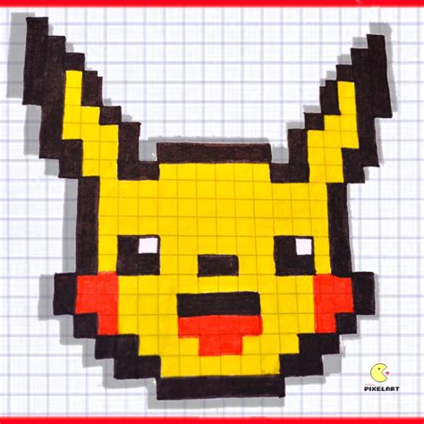 Pixel Art Pikachu Facile Pixel Art Pikachu Art Pikachu Comment
