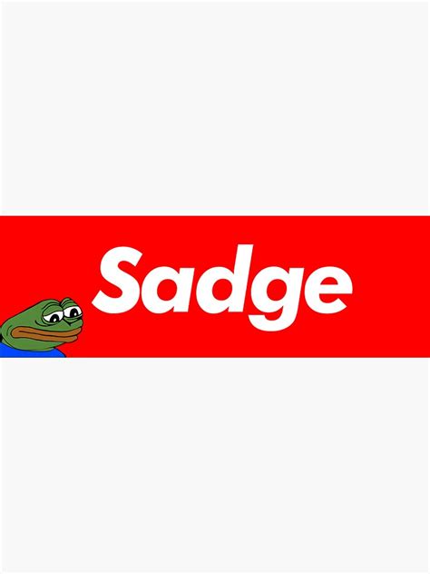 Sadge Feelsbadman Peepo Red Box Twitch Meme Sticker For Sale By