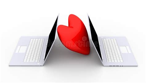 Laptops In Love Stock Illustration Illustration Of Boyfriend 16962425