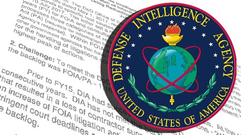 Defense Intelligence Agency Dia Foia Reduction Improvement Plan July