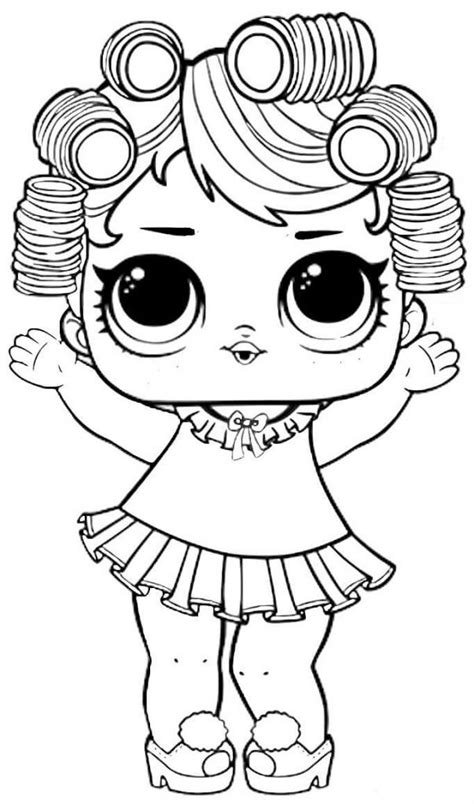 Suitable for girls of all ages. Baby Doll Coloring Page in 2020 | Unicorn coloring pages ...