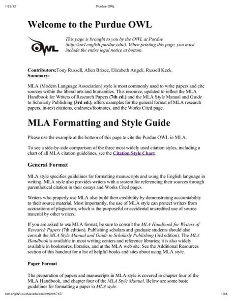 Pdf Apa Citation Format Purdue Owl Pdf Télécharger Download