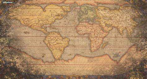 Vintage World Map Background