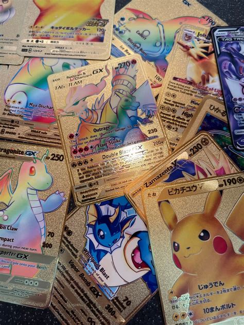 Rainbow Gold Metal Pokemon Card Morpeko Vmax Card Etsy