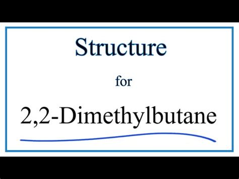 How To Write The Structural Formula For 2 2 Dimethylbutane YouTube