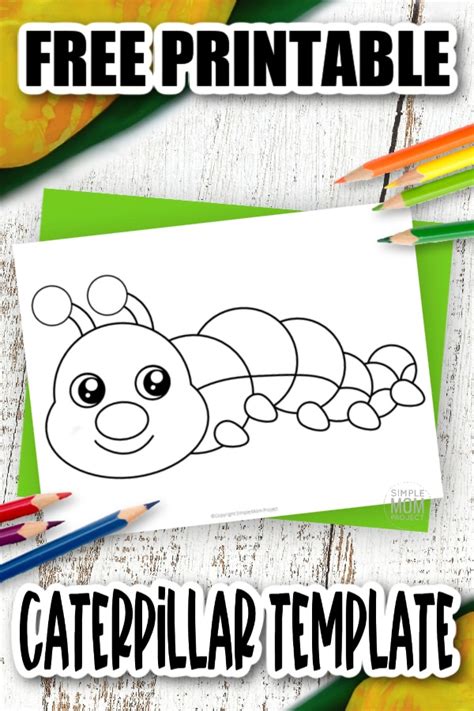 Free Printable Caterpillar Template Simple Mom Project
