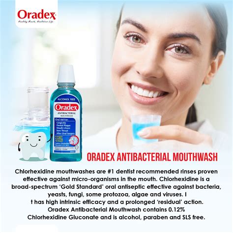 Oradex Antibacterial Mouthwash 90ml Alpro Pharmacy