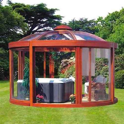 This hot tub gazebo also doubles as a hot tub cover that can protect the hot tub from the elements and unwanted access. 97+ Most Mesmerizing and Super Cozy Hot Tub Cover Ideas