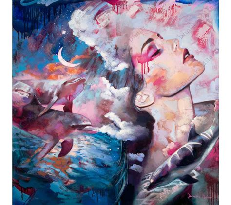 Tidal Rising Original Portrait Painting Dimitra Milan Art In 2020