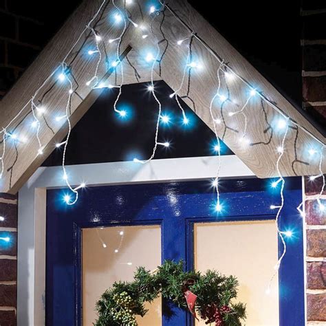 Fairy Icicle Christmas Lights Animated Blue And White Outdoor 300 Led By