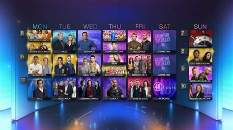Cbs Fall Tv 2018 Full Visual Schedule Released At Upfronts