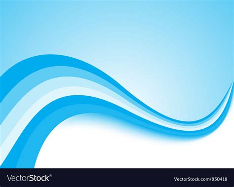 Blue Light Wave Background Royalty Free Vector Image