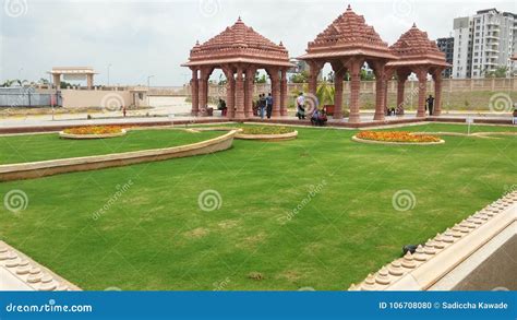 Grass Landscape Design Of Temple Stock Photo Image Of House Culture