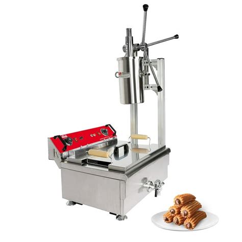 Aldkitchen Churros Machine 3 Hole Nozzles Manual Churro Maker With