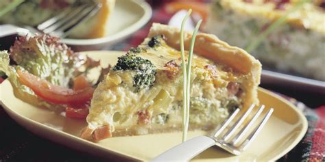 Quiche met prei broccoli ham en kaas