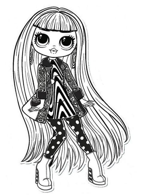 Groovy Babe Lol Omg Coloring Page Free Printable Coloring Pages For Kids