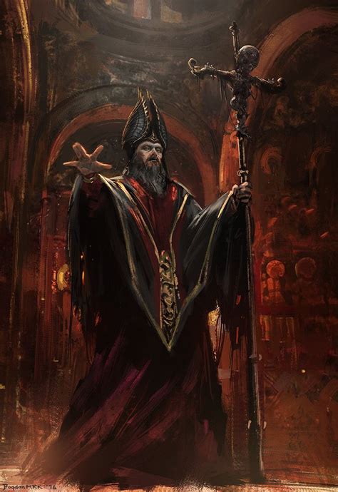 Undead Priest By Bogdan Mrk Deviantart Com On Deviantart Dark Fantasy Fantasy Artwork
