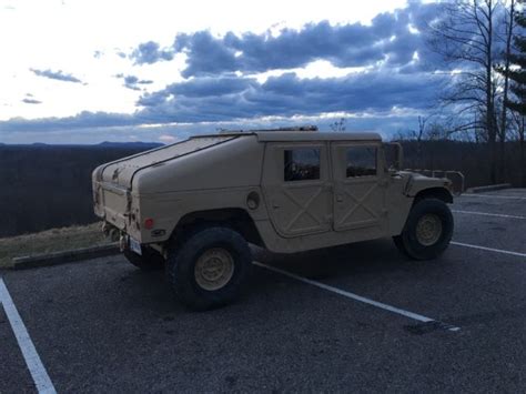 Hummer H1 1991 Am General Slant Back Humvee Hard Top Hmmwv Military