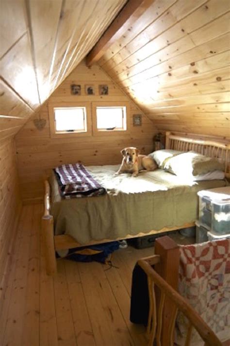 This Tiny Loft Cabin Has A Wonderfully Traditional Look About It