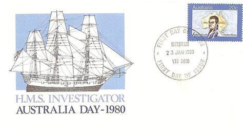 Matthew Flinders Stamp And Hms Investigator First Day Cove Flickr