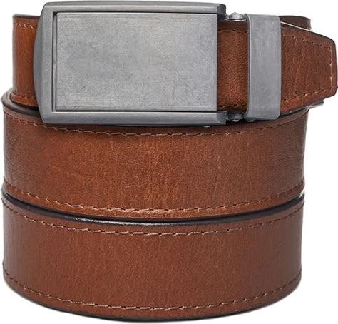 Slidebelts Mens Premium Top Grain Signature Leather Ratchet Belt