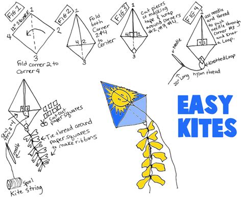 Kite Making Instructions For Kids How To Make Toy Kites Crafts For
