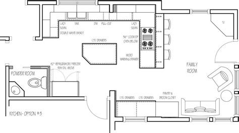 Modern galley kitchen designs to inspire your kitchen remodel. Floor Plan Option 3 | Cocinas