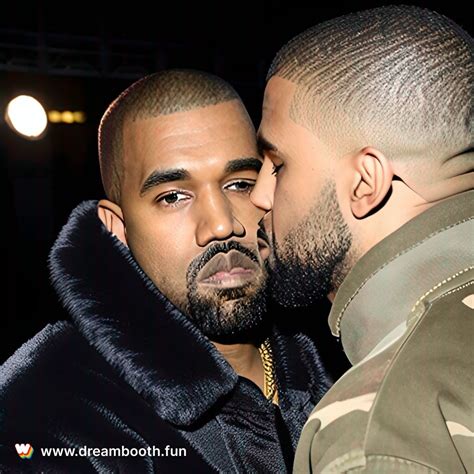 Kanye West And Drake Kissing Rweirddreambooth