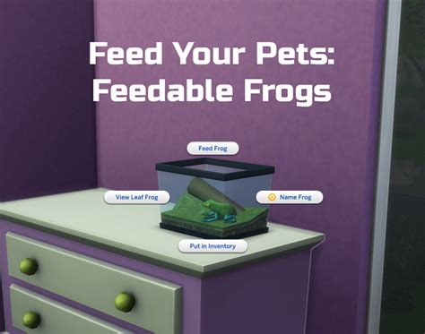 The Sims 4 Feedable Frogs Best Sims Mods