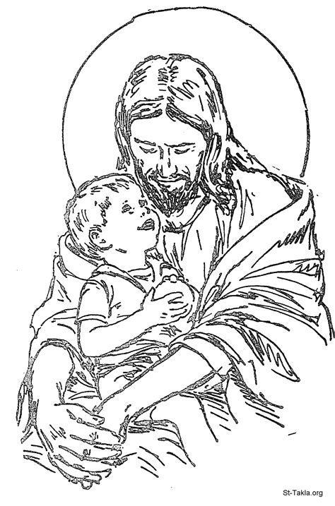 Hudyarchuleta Coloring Pages Of Jesus With Children