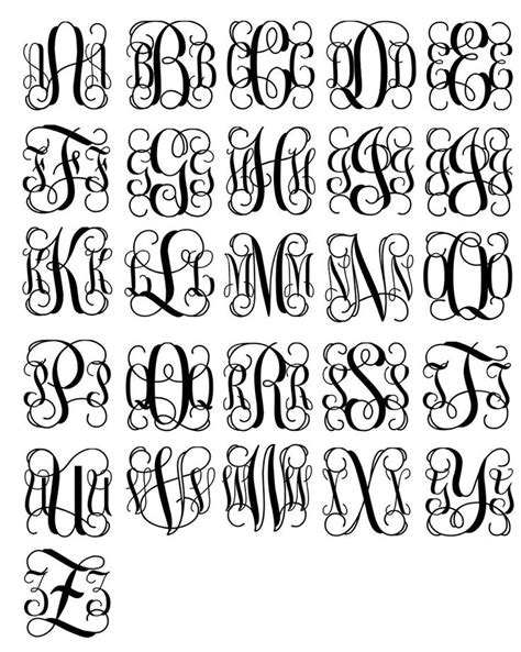 Fancy Scroll Oval Monogram Vinyl Decal | Etsy | Free ...