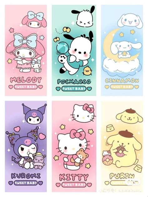 Kuromi Sevimli Karikatür Hello Kitty Boyama Kitapları