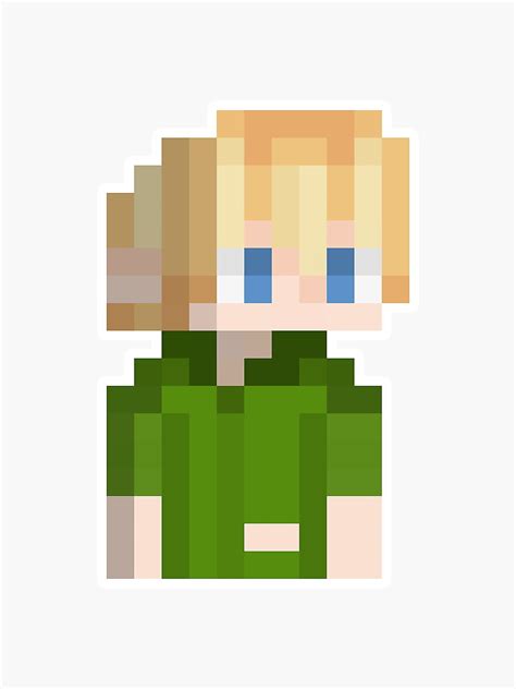 Tubbo Minecraft Skin Icon Sticker For Sale By Dkristoffer Redbubble