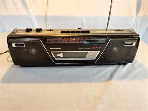 Vintage 80s Panasonic Boombox Cassette Amfm Radio Rx Fm14 W Power