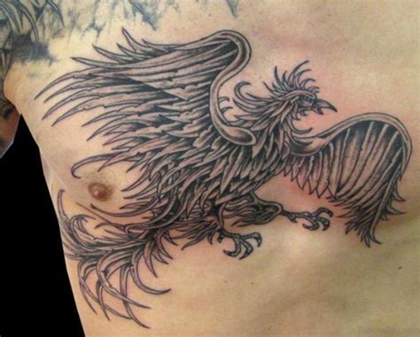 67 Funky Phoenix Tattoos For Chest