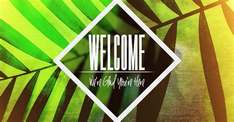 Palm Sunday Welcome Background