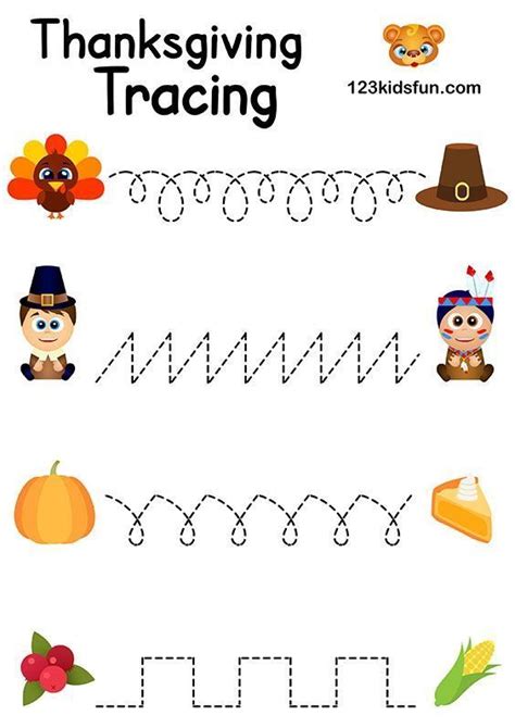 Free Thanksgiving Printables 123 Kids Fun Apps Thanksgiving