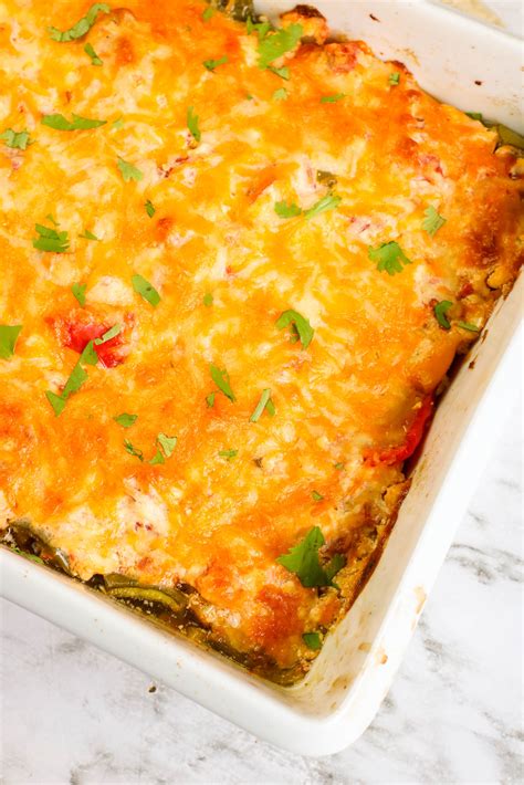 Which kind of casserole are you looking for? Creamy Baked Chicken Fajitas Casserole - About a Mom