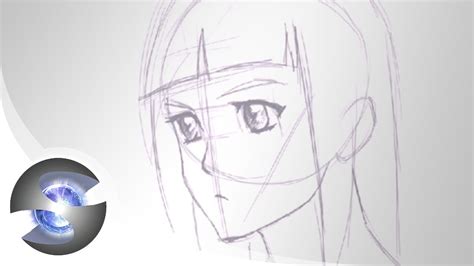 Drawing An Anime Face Side And 34 View Youtube
